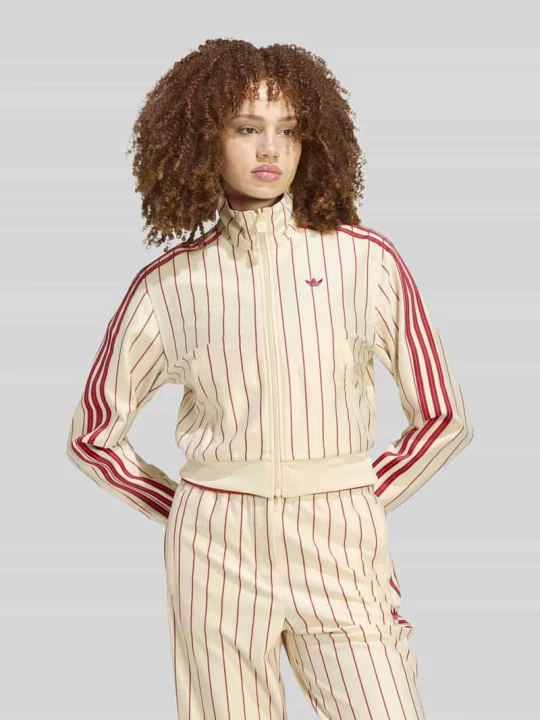 Zdjęcie produktu bluza rozpinana o kroju regular fit z opcją dwustronnego noszenia i haftami z logo adidas Originals Złamany biały
