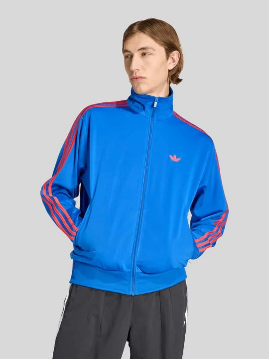 Zdjęcie produktu Bluza rozpinana o kroju regular fit z wyhaftowanym logo adidas Originals Królewski niebieski