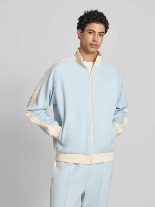 Zdjęcie produktu Bluza rozpinana o kroju regular fit z wyhaftowanym logo Karl Kani Jasnoniebieski