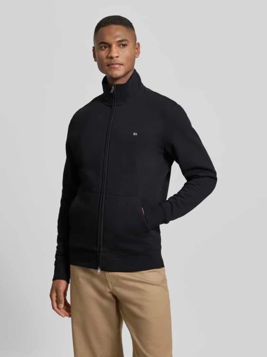 Zdjęcie produktu Bluza rozpinana o kroju regular fit ze stójką Christian Berg Czarny