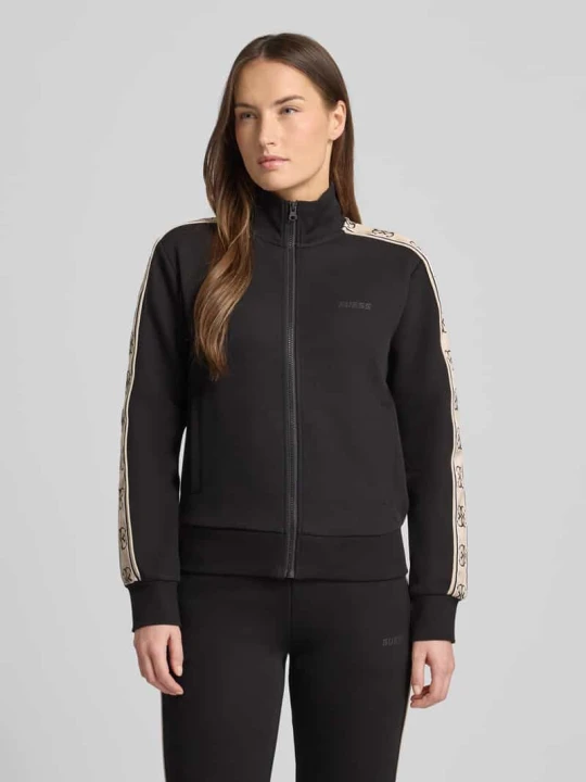 Zdjęcie produktu Bluza rozpinana o kroju regular fit ze stójką model „Britney” Guess Czarny
