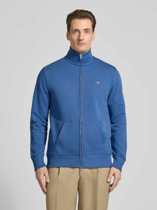 Zdjęcie produktu Bluza dresowa o kroju regular fit ze stójką model 'Gield' Gant Królewski niebieski