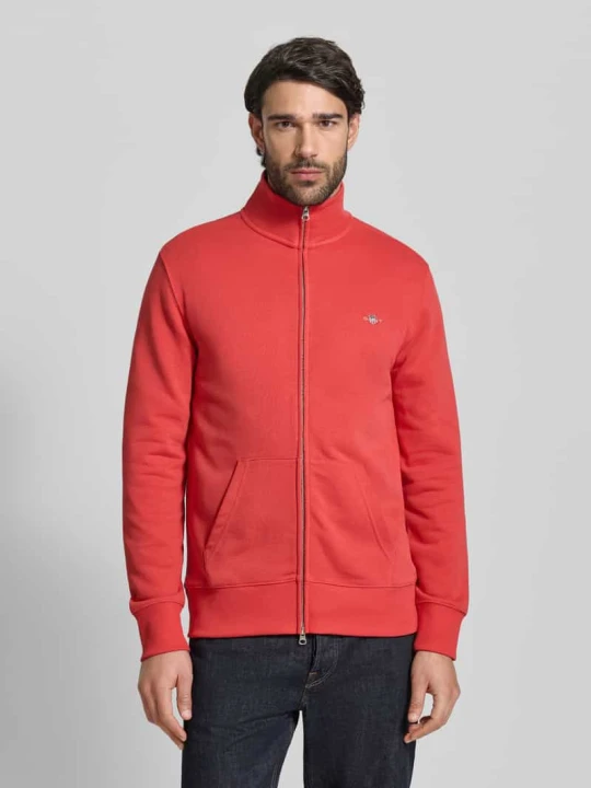 Zdjęcie produktu Bluza dresowa o kroju regular fit ze stójką model 'Gield' Gant Morelowy