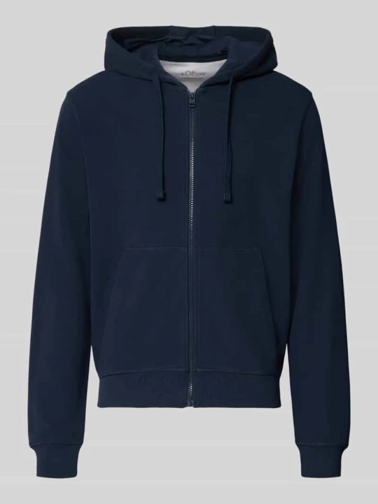 Zdjęcie produktu Bluza rozpinana o kroju relaxed fit z czystej bawełny s.Oliver Granatowy