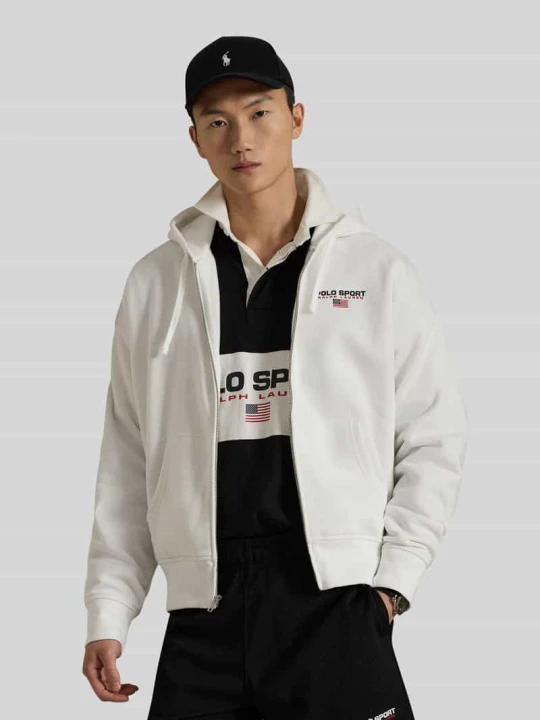 Zdjęcie produktu Bluza dresowa o kroju relaxed fit z mieszanki bawełny Polo Ralph Lauren Złamany biały