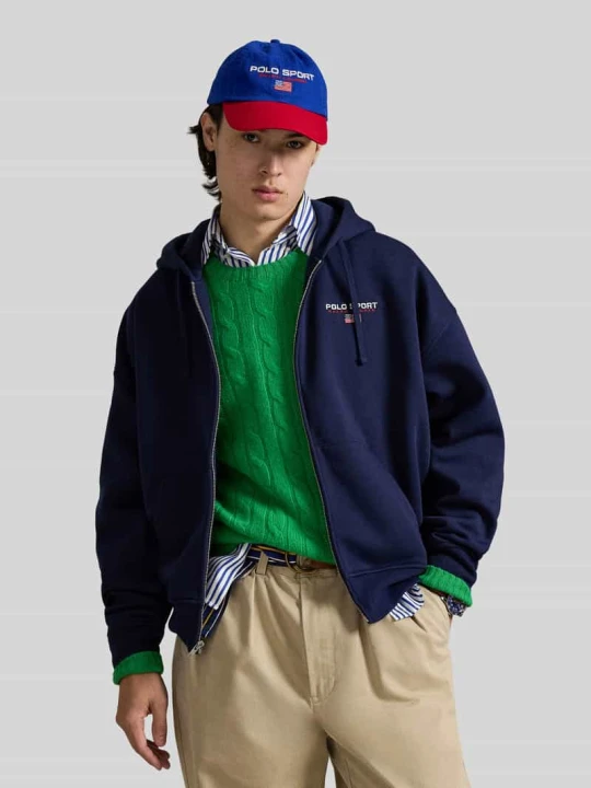Zdjęcie produktu Bluza dresowa o kroju relaxed fit z mieszanki bawełny Polo Ralph Lauren Granatowy