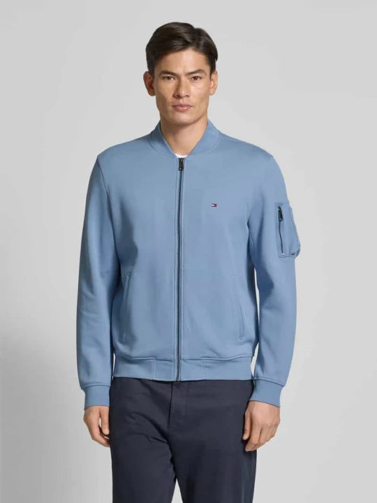 Zdjęcie produktu Bluza rozpinana o kroju relaxed fit z mieszanki bawełny Tommy Hilfiger Jasnoniebieski