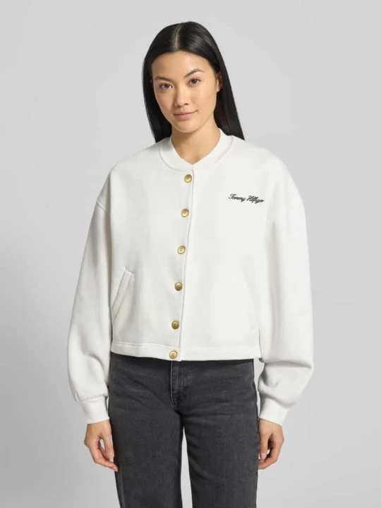 Zdjęcie produktu Bluza rozpinana o kroju relaxed fit z mieszanki bawełny Tommy Hilfiger Écru