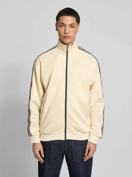 Zdjęcie produktu Bluza rozpinana o kroju relaxed fit z paskami w kontrastowym kolorze Model 'RIBER' Only & Sons