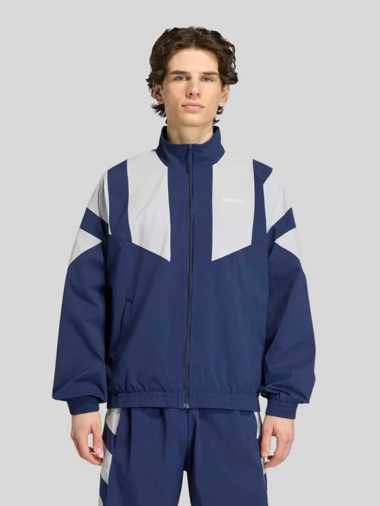 Zdjęcie produktu Bluza rozpinana o kroju relaxed fit z wyhaftowanym logo adidas Originals Granatowy