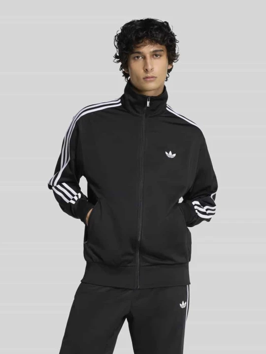 Zdjęcie produktu bluza rozpinana o kroju relaxed fit z zamkiem błyskawicznym adidas Originals Czarny