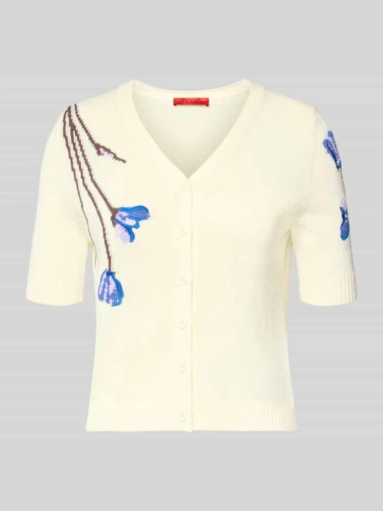 Zdjęcie produktu Bluza rozpinana o kroju slim fit z mieszanki bawełny model 'RANCH' MAX&Co. Écru