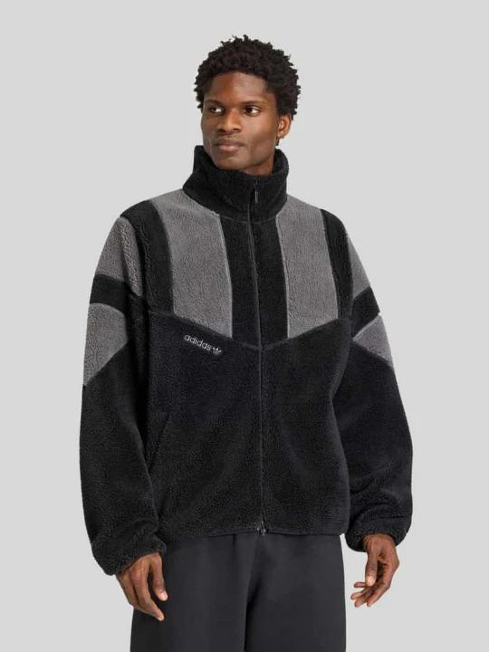Zdjęcie produktu Bluza rozpinana o luźnym kroju z miękką podszewką wewnętrzną z polaru adidas Originals Czarny