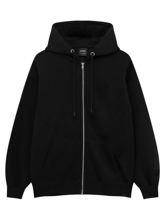 Zdjęcie produktu Bluza rozpinana PULL&BEAR czarny melanż