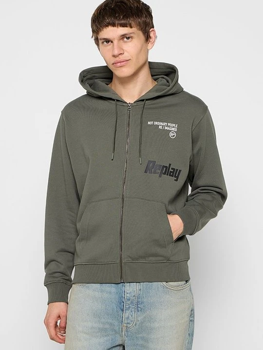 Zdjęcie produktu Bluza rozpinana Replay zielony