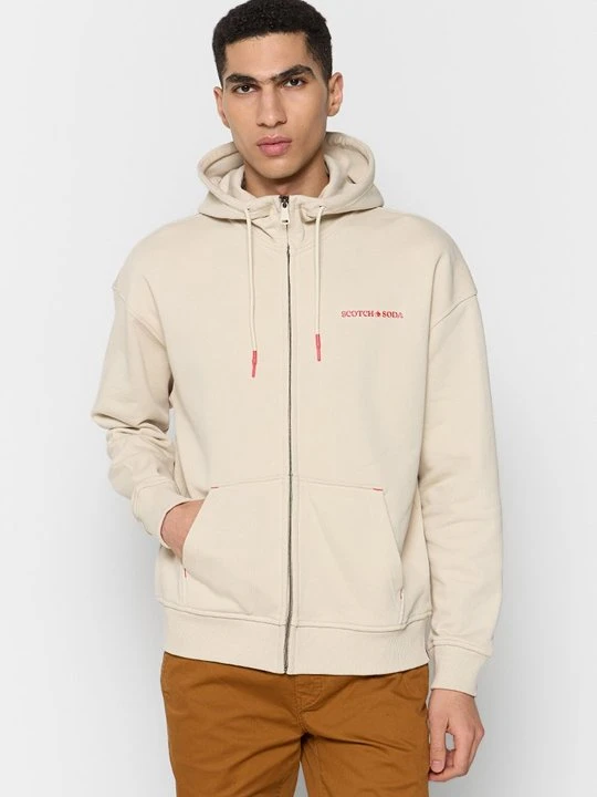 Zdjęcie produktu Bluza rozpinana Scotch & Soda beżowy