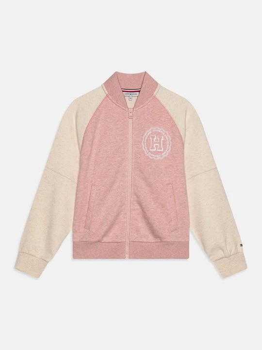 Zdjęcie produktu Bluza rozpinana Tommy Hilfiger jasnoróżowy melanż