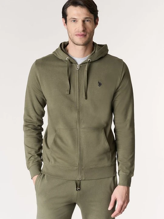 Zdjęcie produktu Bluza rozpinana U.S. POLO ASSN. ciemnozielony