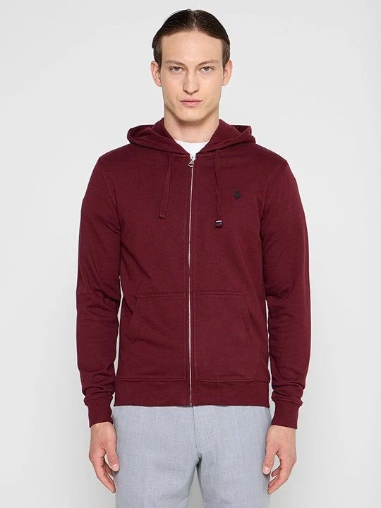 Zdjęcie produktu Bluza rozpinana U.S. POLO ASSN. bordowy