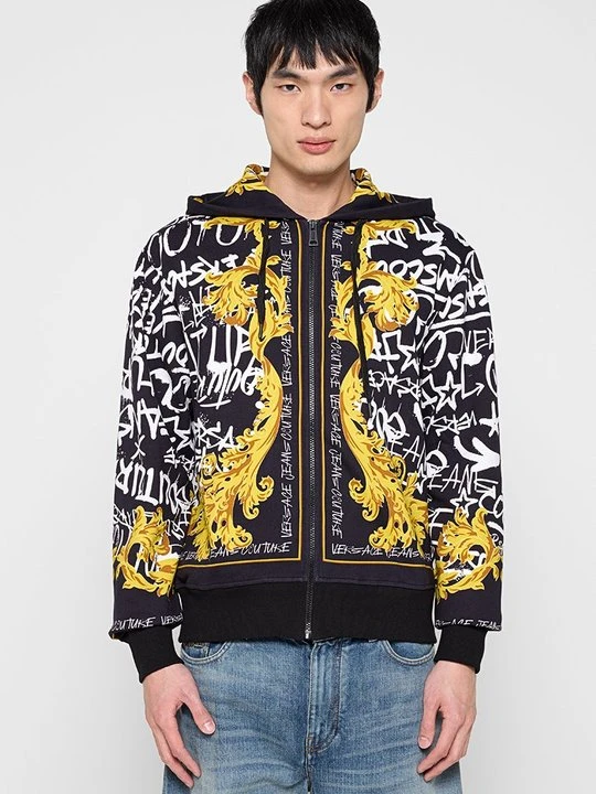 Zdjęcie produktu Bluza rozpinana Versace Jeans Couture czarny melanż
