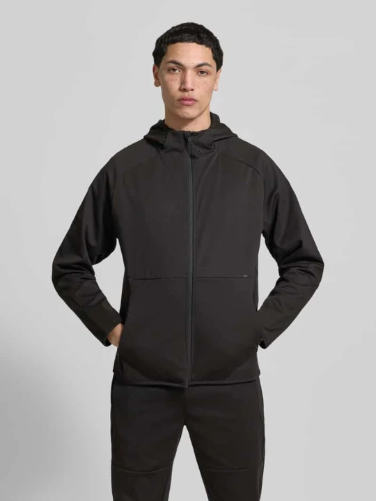 Zdjęcie produktu Bluza rozpinana w kroju regular fit z kapturem Model „Base” Jack&Jones Czarny