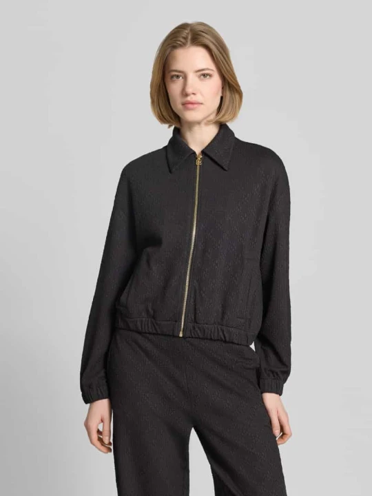 Zdjęcie produktu Bluza rozpinana w kroju regular fit ze wzorem na całej powierzchni model 'DAYANE' Hugo Czarny