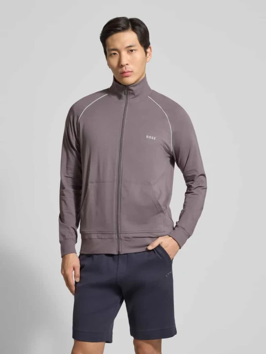 Zdjęcie produktu Bluza rozpinana z bawełnianej mieszanki w kroju regular fit model 'Mix&Match' Boss