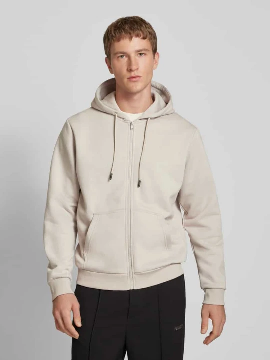 Zdjęcie produktu Bluza rozpinana z bocznymi, wpuszczanymi kieszeniami model ‘BRADLEY’ Jack&Jones Beżowy