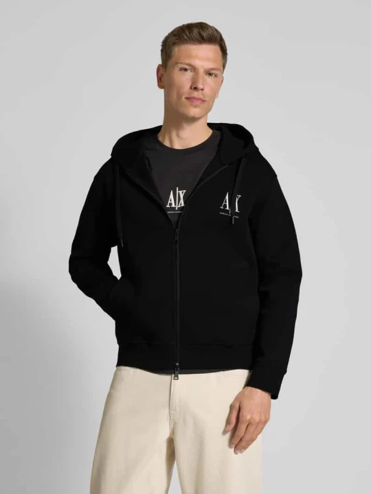 Zdjęcie produktu Bluza rozpinana z kapturem Armani Exchange Czarny