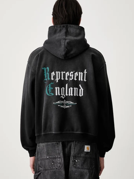 Zdjęcie produktu Represent Bluza rozpinana z kapturem bawełniana męska