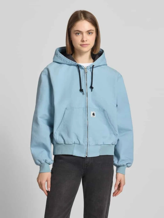 Zdjęcie produktu Bluza rozpinana z kapturem i kieszenią kangurką Carhartt WIP Jasnoniebieski