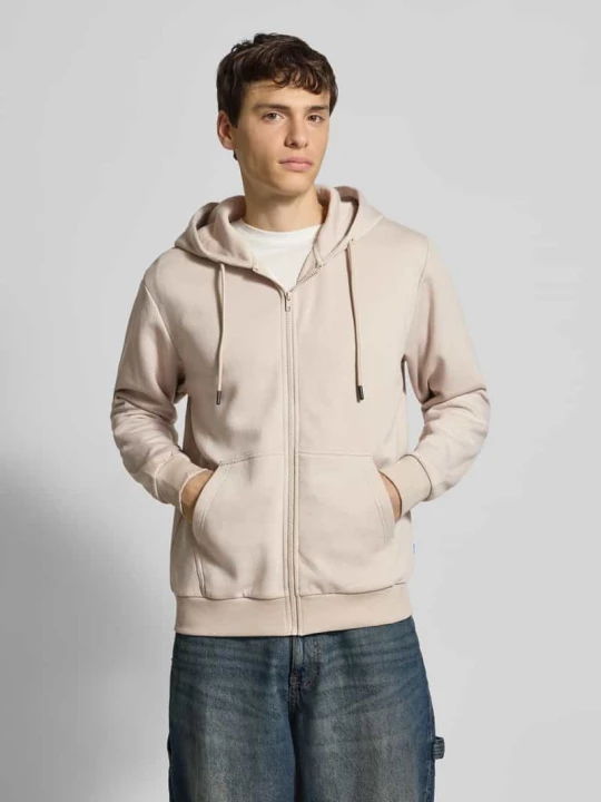 Zdjęcie produktu Bluza rozpinana z kapturem model ‘BRADLEY’ Jack&Jones Beżowy
