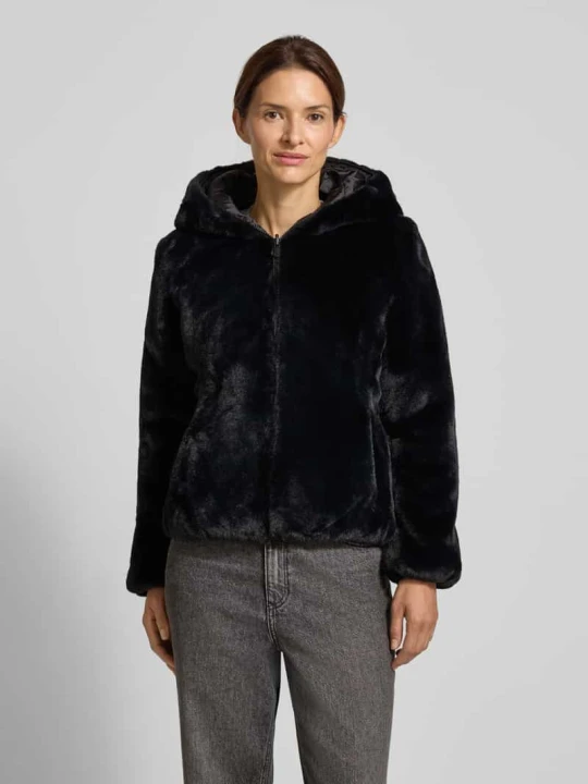 Zdjęcie produktu Bluza rozpinana z kapturem model ‘LAILA’ Save The Duck Czarny