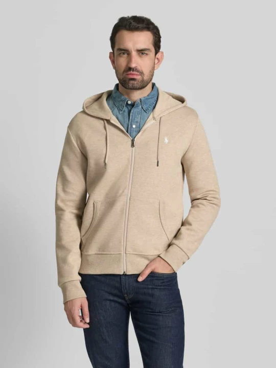 Zdjęcie produktu Bluza rozpinana o kroju regular fit z mieszanki bawełny Polo Ralph Lauren Beżowy melanż