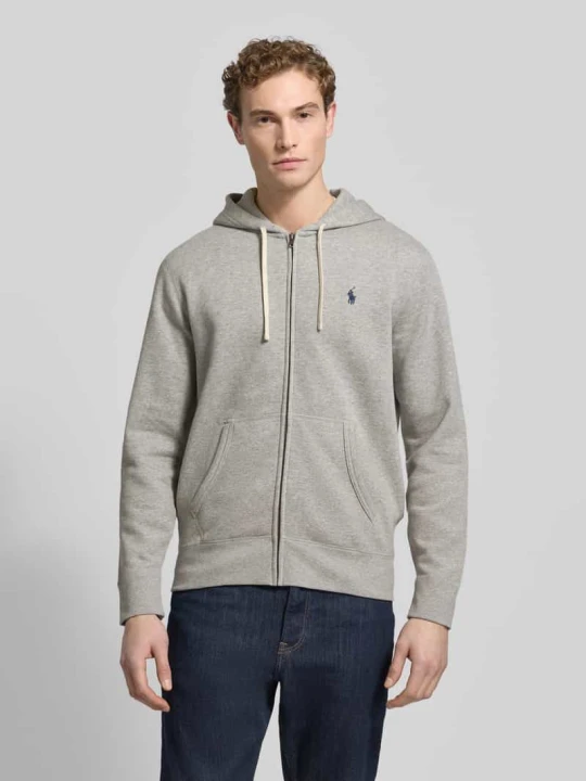 Zdjęcie produktu Bluza rozpinana z kapturem Polo Ralph Lauren Jasnoszary melanż
