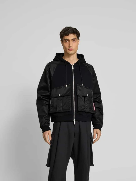 Zdjęcie produktu Bluza rozpinana z kieszeniami z patką Dsquared2 Czarny