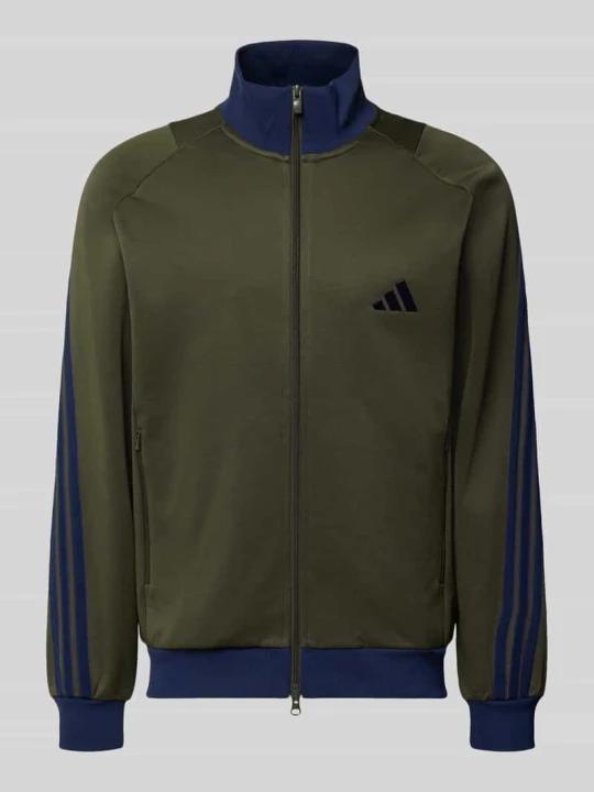 Zdjęcie produktu Bluza rozpinana z kieszeniami zapinanymi na zamek błyskawiczny Adidas Ciemnozielony