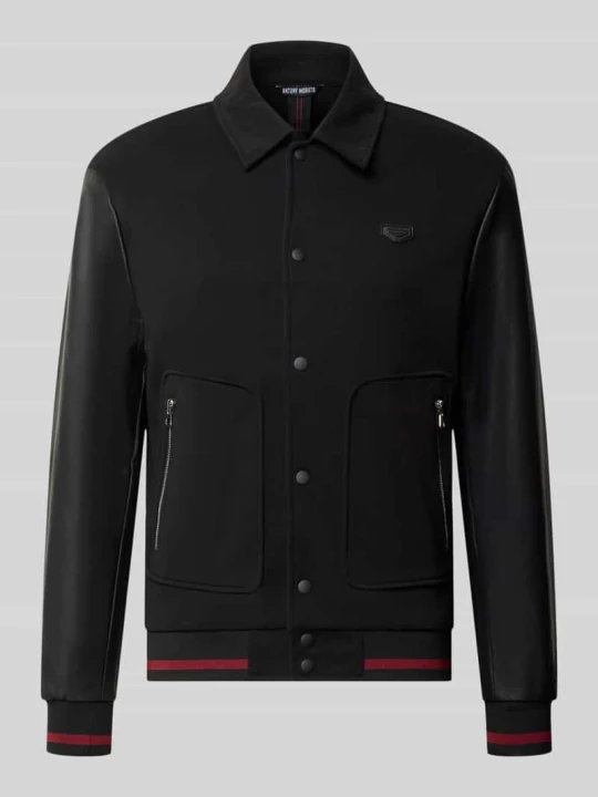 Zdjęcie produktu Bluza rozpinana z kołnierzykiem typu kent Antony Morato Czarny