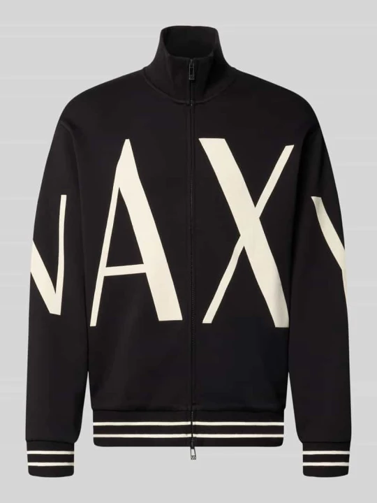Zdjęcie produktu Bluza rozpinana z mieszanka bawełny Armani Exchange Czarny
