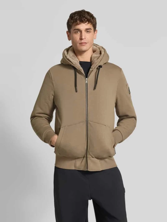 Zdjęcie produktu Bluza rozpinana z mieszanka bawełny Moose Knuckles Khaki