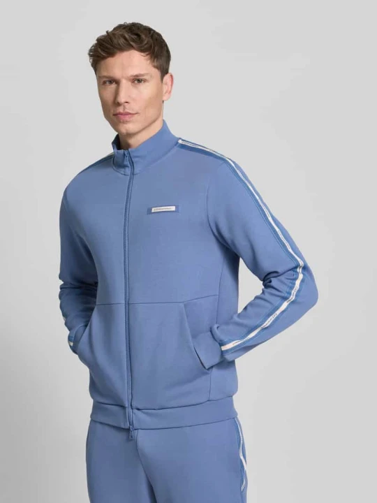 Zdjęcie produktu Bluza rozpinana z Mieszanka bawełny EA7 Emporio Armani Błękitno-niebieski