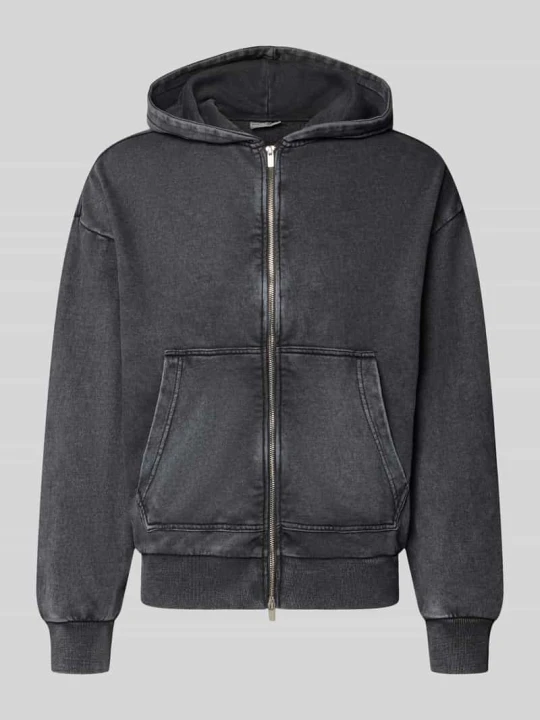 Zdjęcie produktu Bluza rozpinana z mieszanki bawełny z kapturem model 'SPENCER' Redefined Rebel Czarny