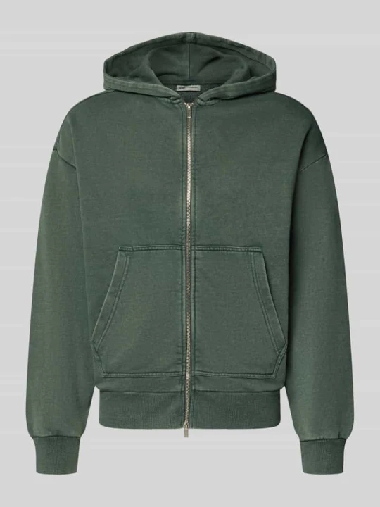 Zdjęcie produktu Bluza rozpinana z mieszanki bawełny z kapturem model 'SPENCER' Redefined Rebel Oliwkowy