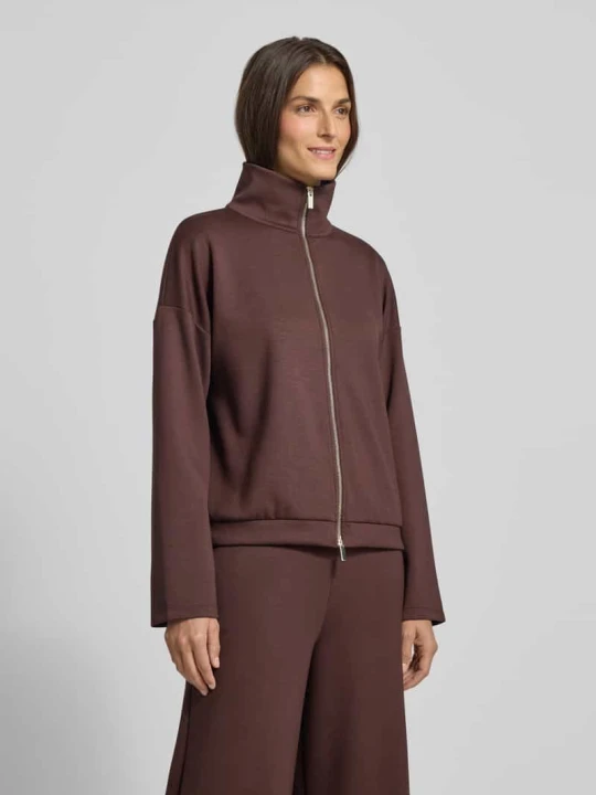 Zdjęcie produktu Bluza rozpinana z mieszanki wiskozy z dwustronnym zamkiem błyskawicznym Rich & Royal Ciemnobrązowy
