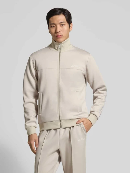 Zdjęcie produktu Bluza rozpinana z nadrukiem logo model 'Ballier' Les Deux Beżowy