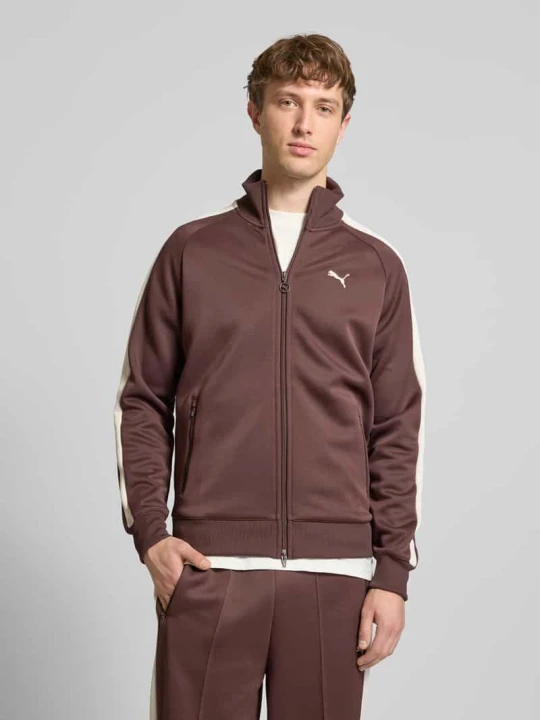 Zdjęcie produktu Bluza rozpinana z nadrukiem z logo Puma Czekoladowy