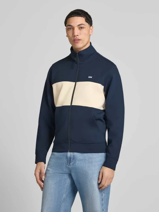 Zdjęcie produktu bluza rozpinana z naszywką z logo model 'KOSTER' Helly Hansen Granatowy