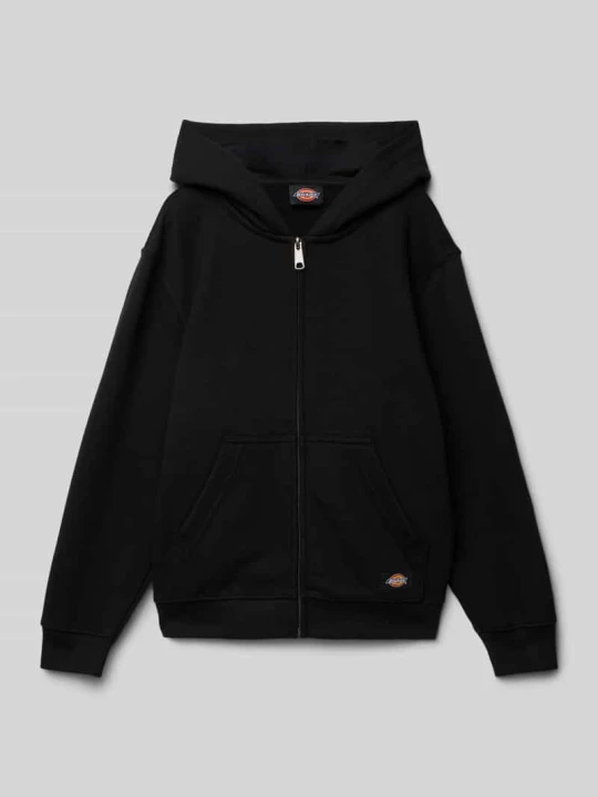 Zdjęcie produktu Bluza rozpinana z naszywką z logo model ‘TERRY’ Dickies Czarny