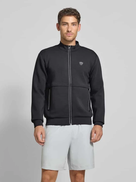 Zdjęcie produktu Bluza rozpinana z naszywką z logo model ‘TRAIN PREMIUM SHIELD’ EA7 Emporio Armani Średnioszary