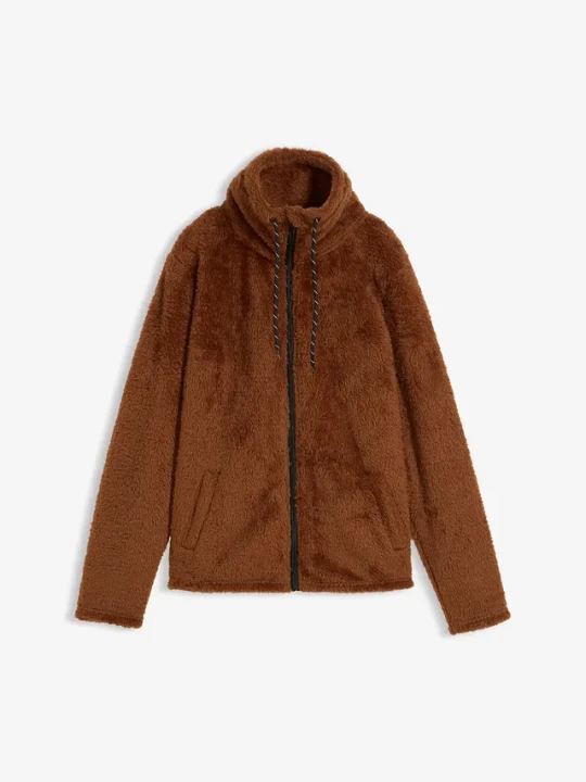 Zdjęcie produktu Bluza rozpinana z polaru BonPrix brązowy